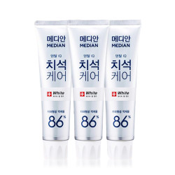 MEDIAN 麦迪安 86%净白亮齿牙膏白色款 120g*3支 *2件