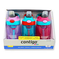 新款：contigo 康迪克 防漏儿童吸管杯 414ml*3个