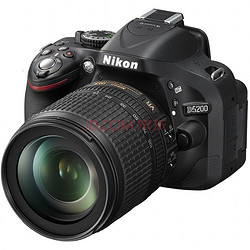 Nikon 尼康 D5200 单反套机（AF-S DX 18-105mm f/3.5-5.6G ED VR 防抖镜头）黑色