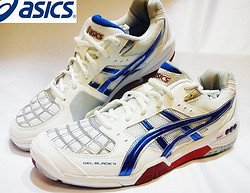 大码福利：ASICS 亚瑟士 GEL-BLADE 4 R305N 男款高端缓震羽毛球鞋